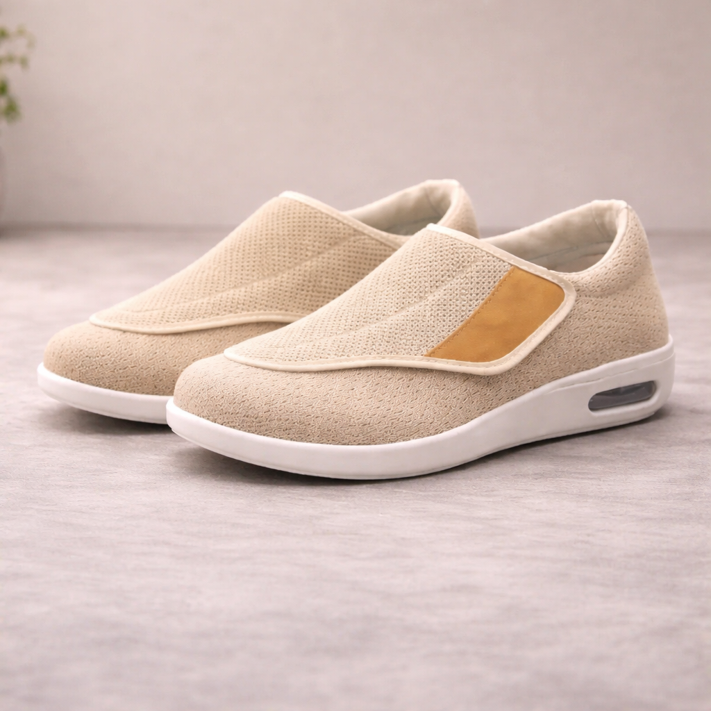 Bred passform slip-on tursko for komfort hele dagen, lettvekt