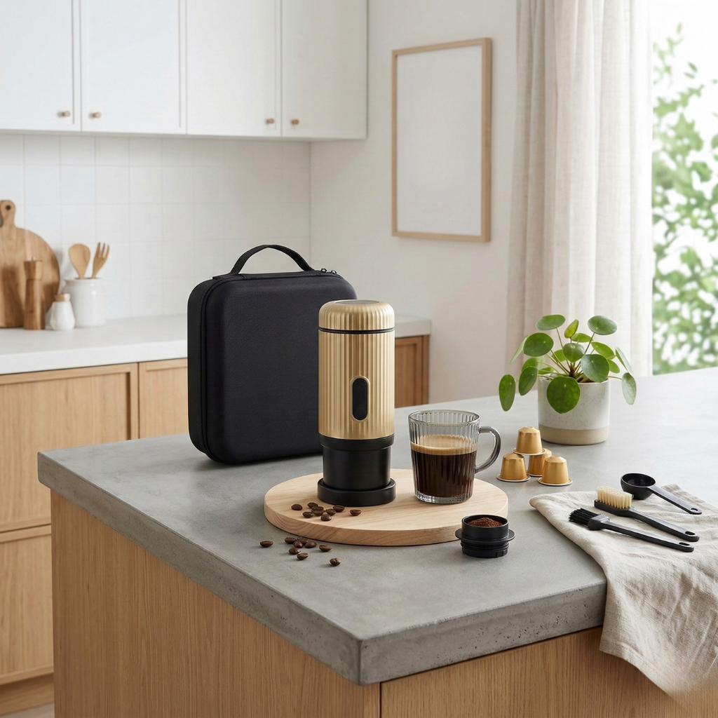 Rejse-espressomaskine til camping og rejser på farten | Rosalyssa