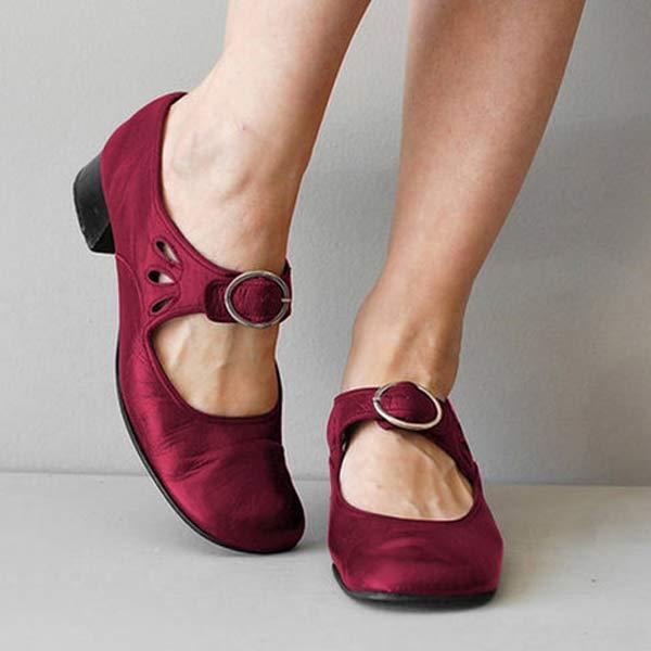 Arden's Classic Leather Sandals With Buckle And Arch Support