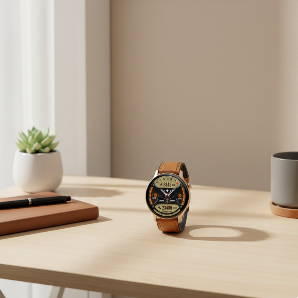 Montre connectée AMOLED pour femmes avec design étanche et appel Bluetooth | Rosalyssa