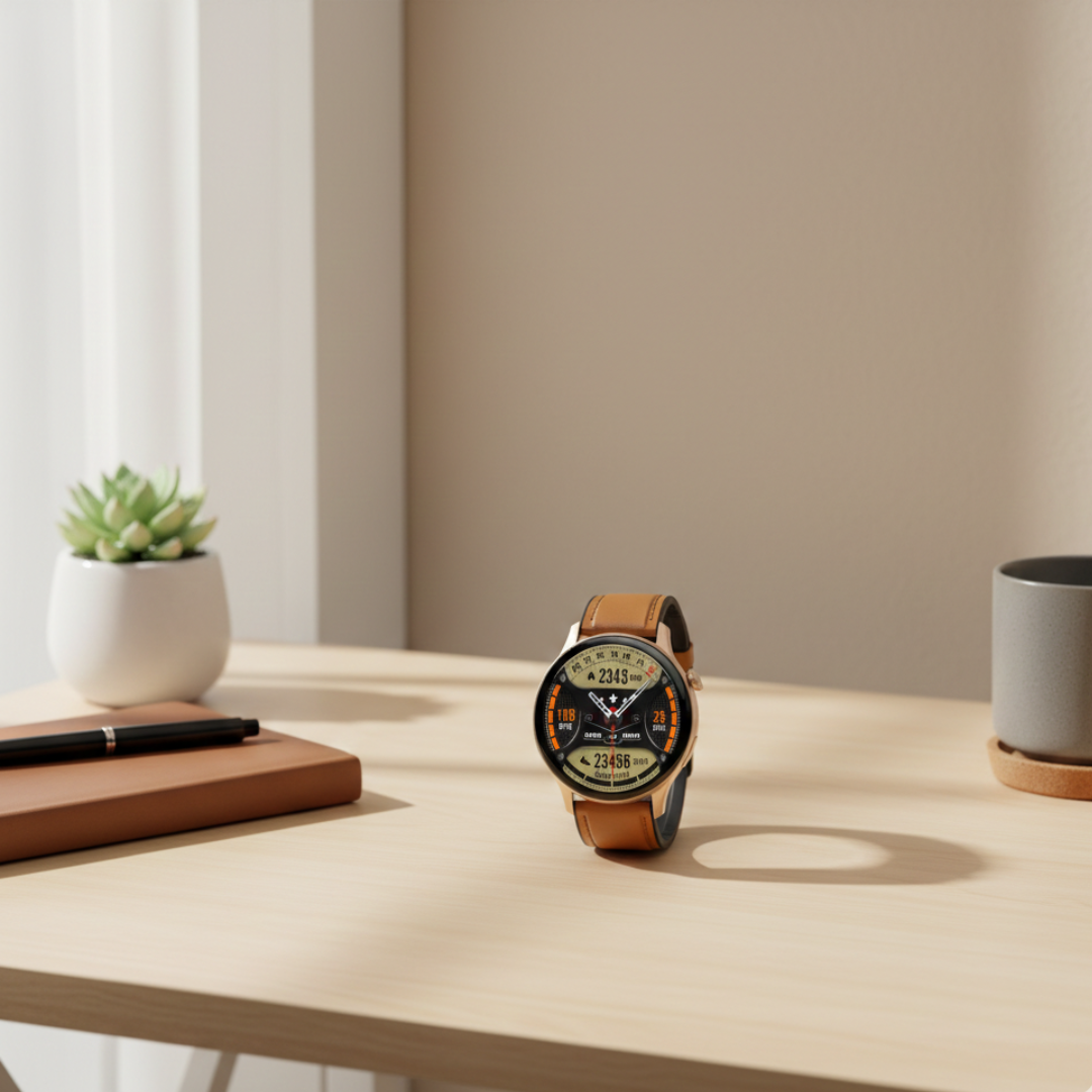 Montre connectée AMOLED pour femmes avec design étanche et appel Bluetooth | Rosalyssa