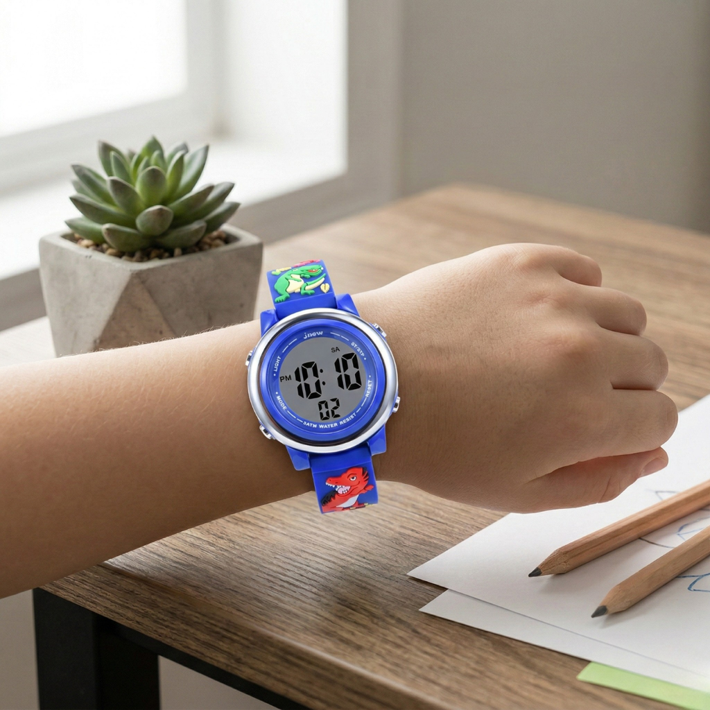 Vandtæt børne-smartwatch med alarm til unge elever | Rosalyssa