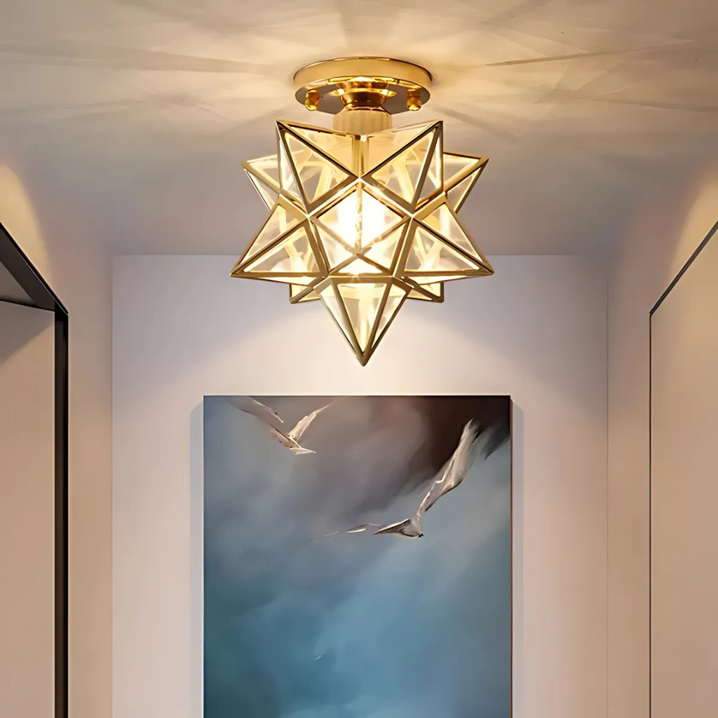 Xelio LED Plafondlamp Geometrisch Sterrenontwerp Lichtarmatuur