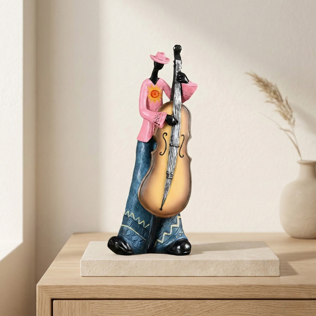Elegant Abstract Jazz Music Resin Sculpture Figurine | Rosalyssa