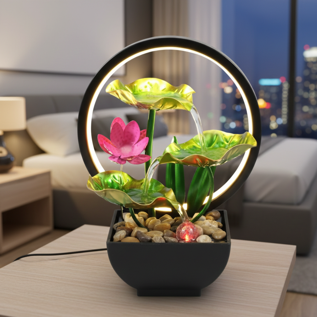 Fontana da tavolo a LED per decorazione di casa o ufficio | Rosalyssa
