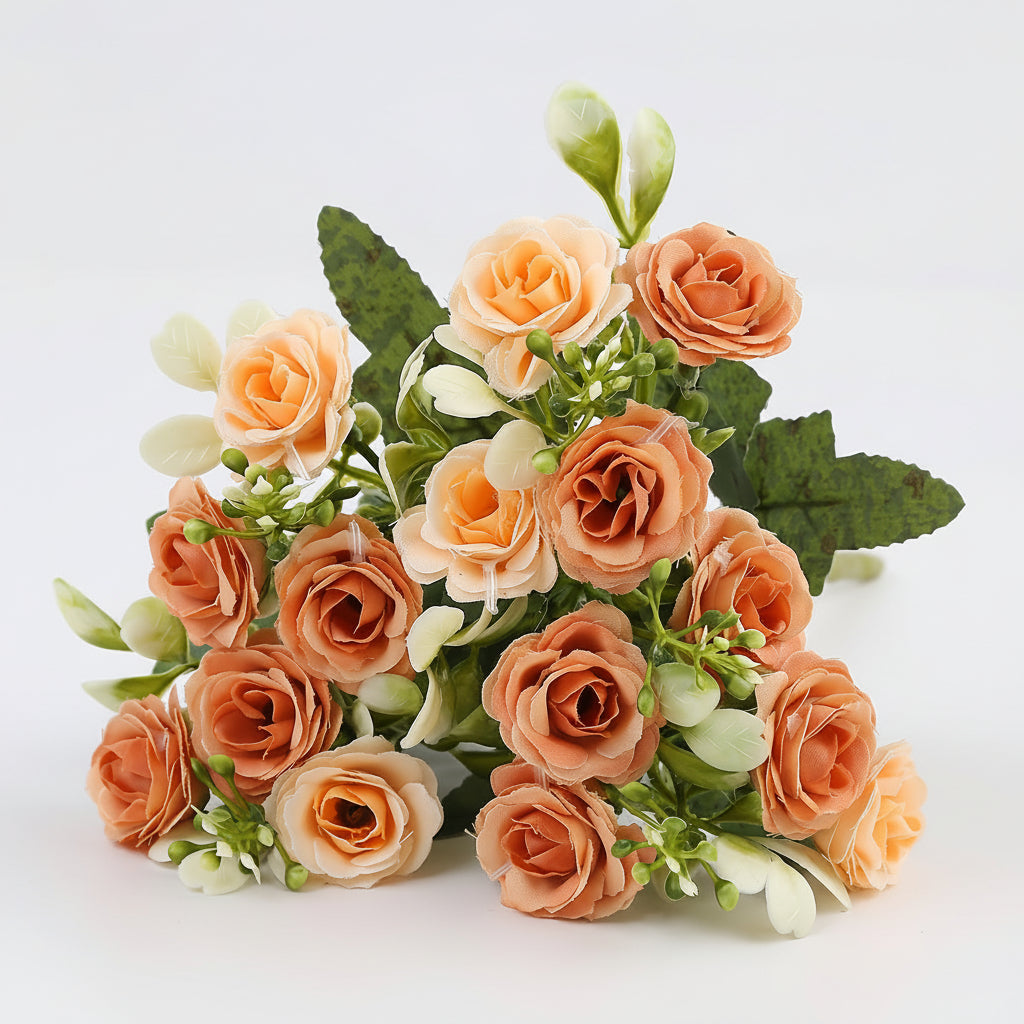 Cesto sospeso con rose artificiali per la festa della mamma, decorazione per patio