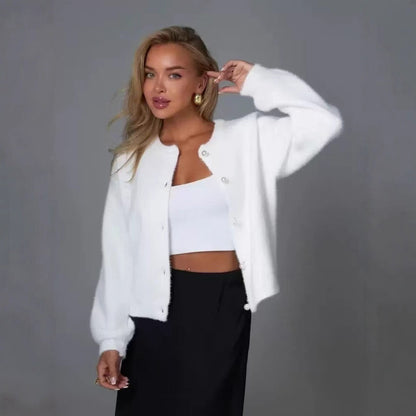 Soft Glutinous Versatile European And American Idle Style Knitted Coat