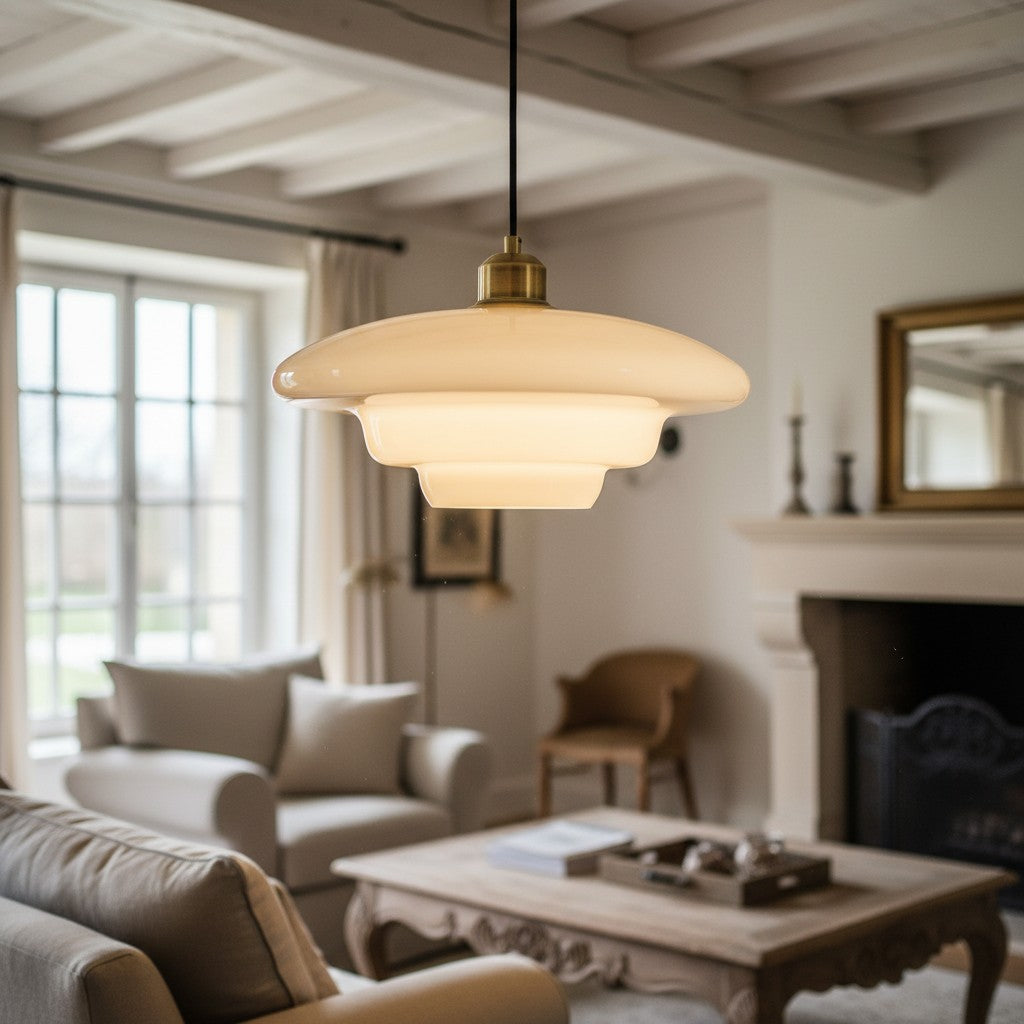Vintage Clear Glass Pendant Ceiling Light For Indoor Use | Rosalyssa