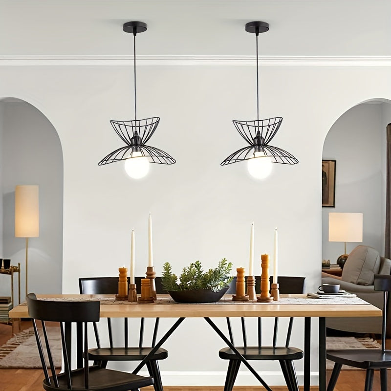 Adjustable Black Pendant Light With Retro Industrial Design
