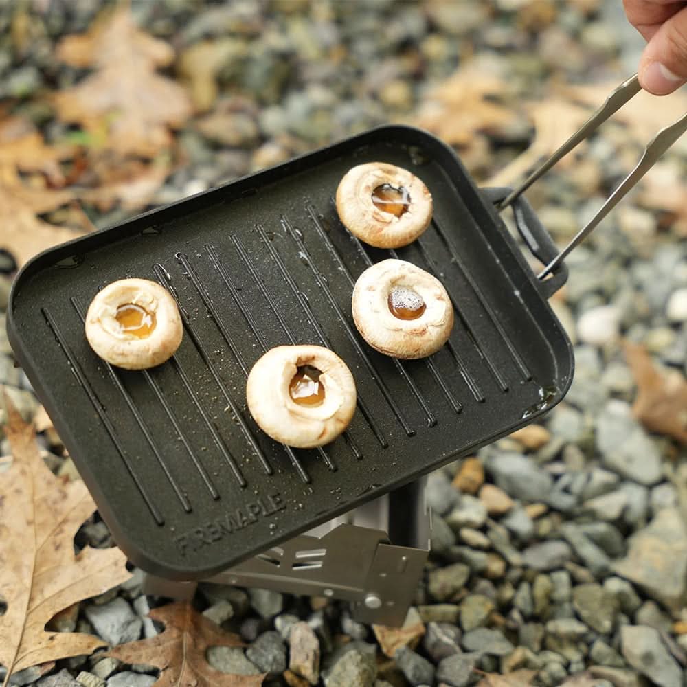 TrailForge Mini Grill Plate Set Portable Outdoor Cookware