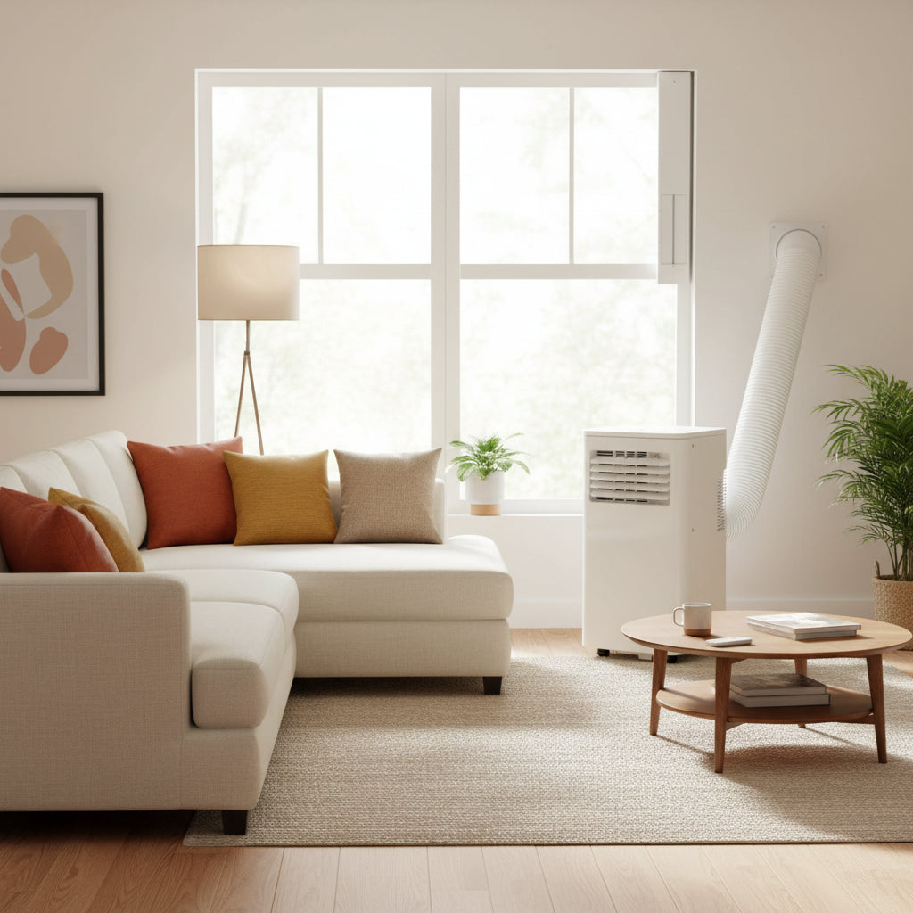 Condizionatore d'aria portatile 8000 BTU con raffreddamento, deumidificazione e ventilatore