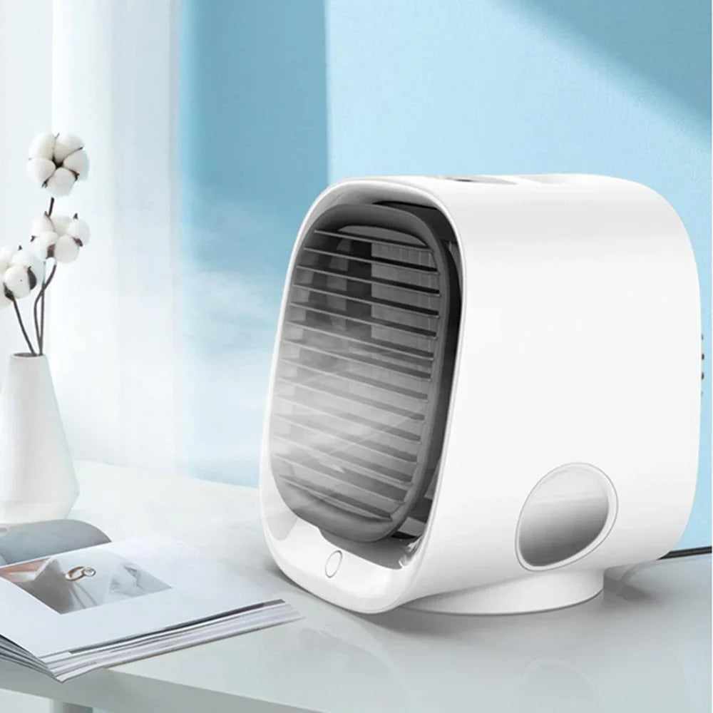 Compacte bureau USB luchtkoeler en luchtbevochtiger voor kleine kamers