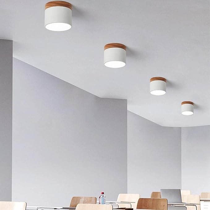 Virel Nordic LED-Deckenleuchte Minimalistisches zylindrisches Leuchtmittel | Snurv