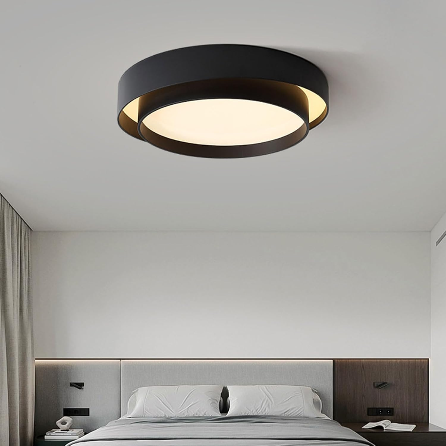 Nordische runde LED-Deckenlampe im minimalistischen Design