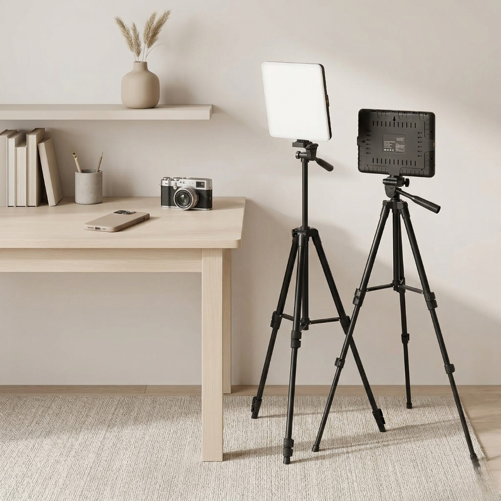写真撮影とストリーミングセットアップ用LEDビデオライトキット | Rosalyssa