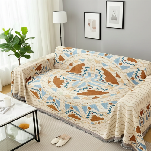 Copertura Boho Intrecciata per Divani e Arredamento del Soggiorno | Rosalyssa