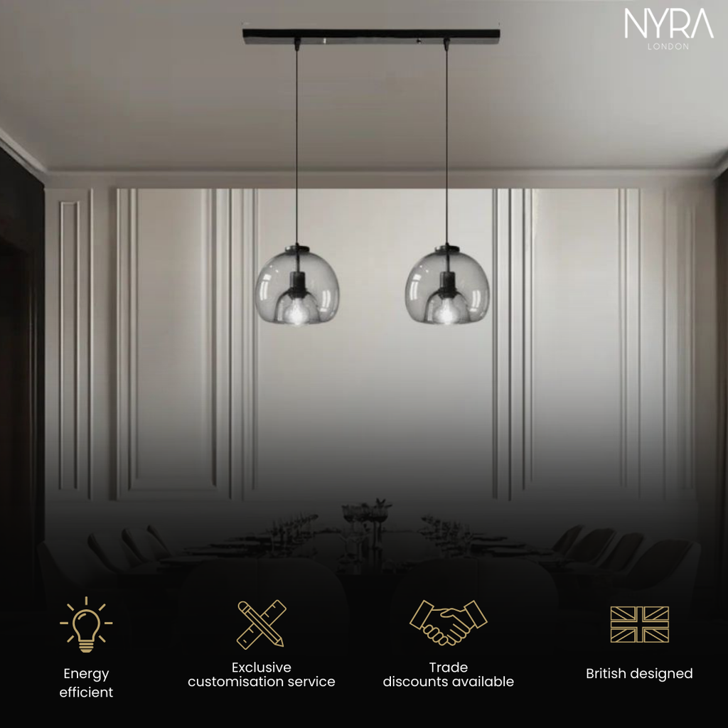 Aurelia Glas-Hängeleuchten für moderne Küchen und mehr