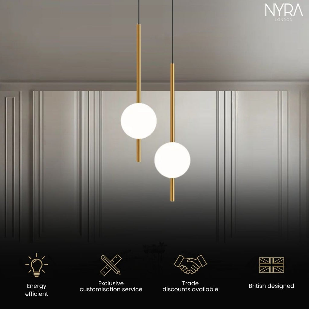 Luminaires suspendus NovaGlow pour salons et couloirs modernes