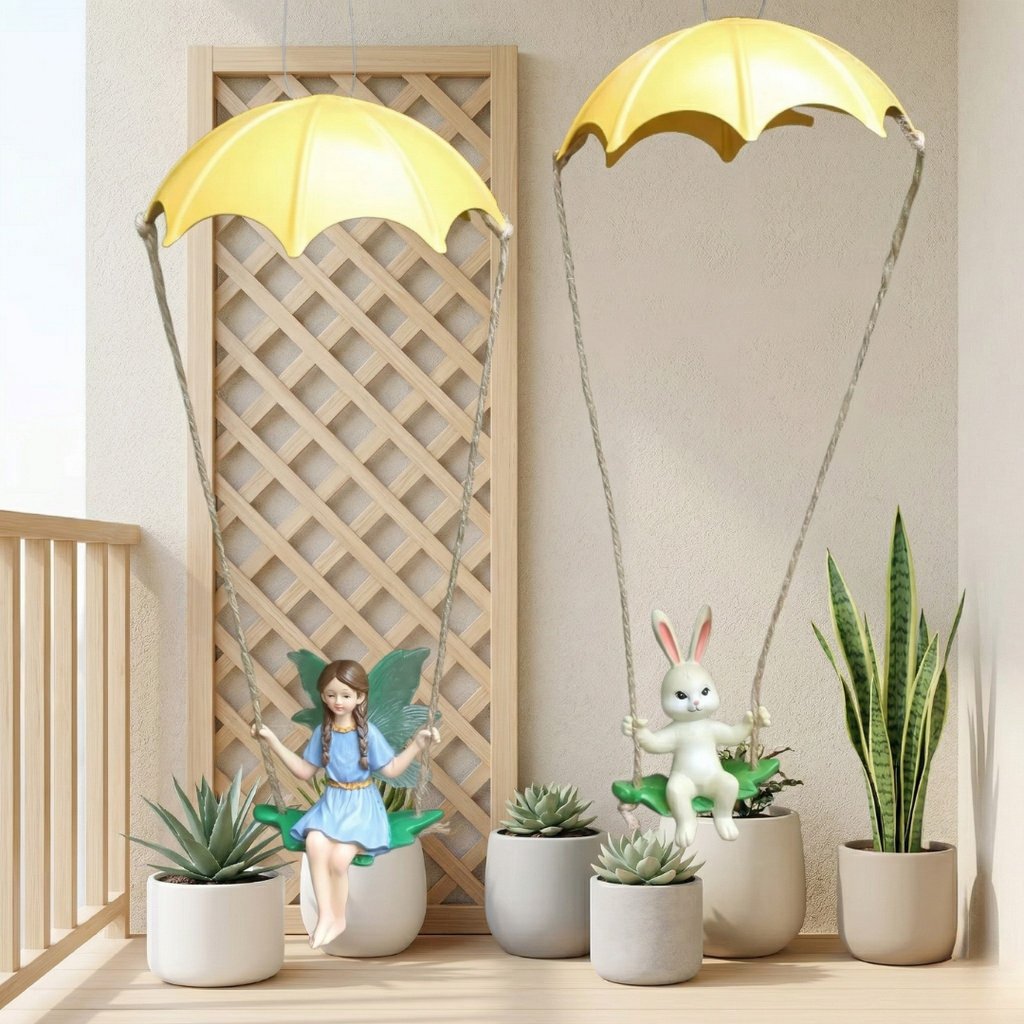 Ensemble de décorations suspendues Fairy Garden pour usage intérieur et extérieur | Rosalyssa