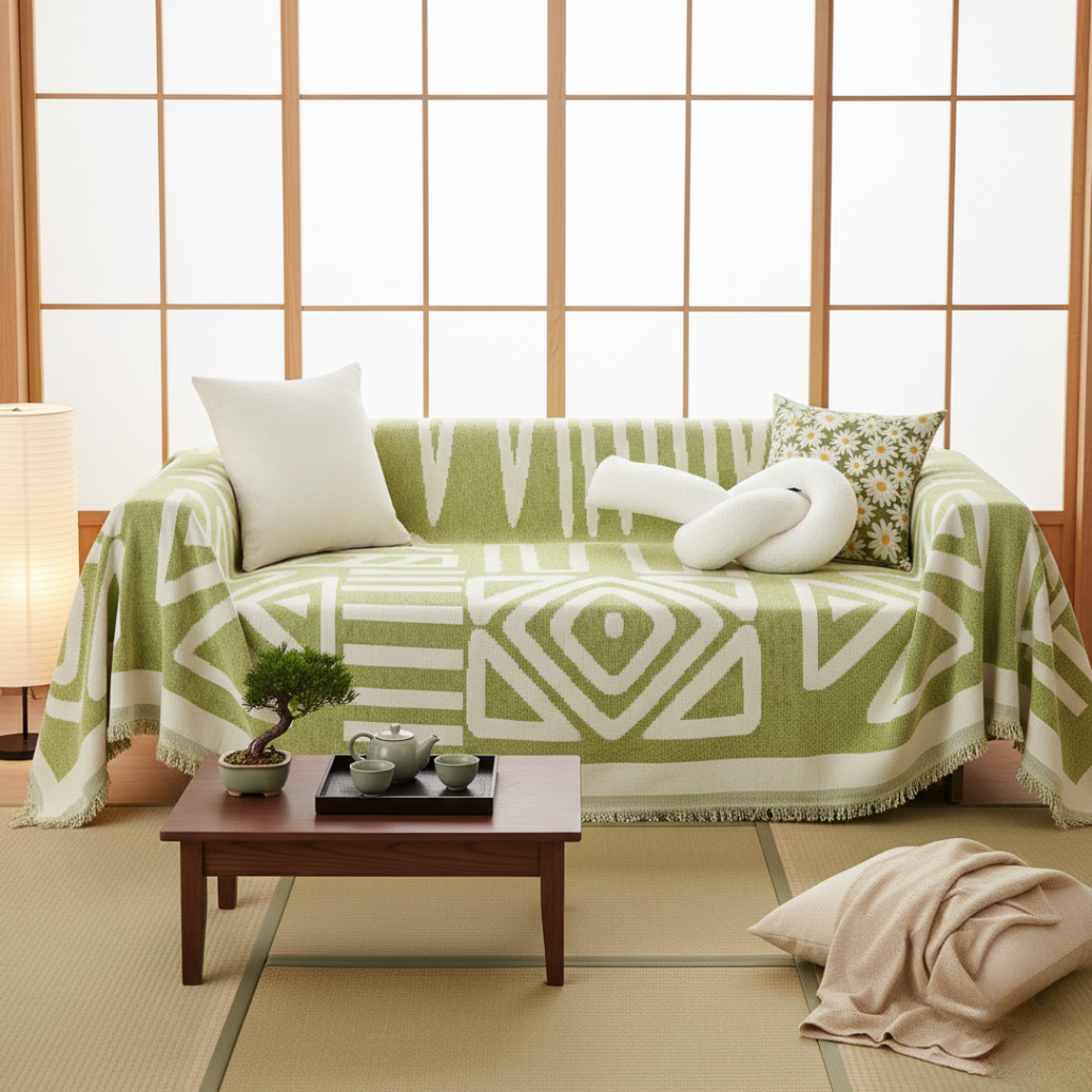 Geometric Boho Style Washable Non-Slip Sofa Cover | Rosalyssa