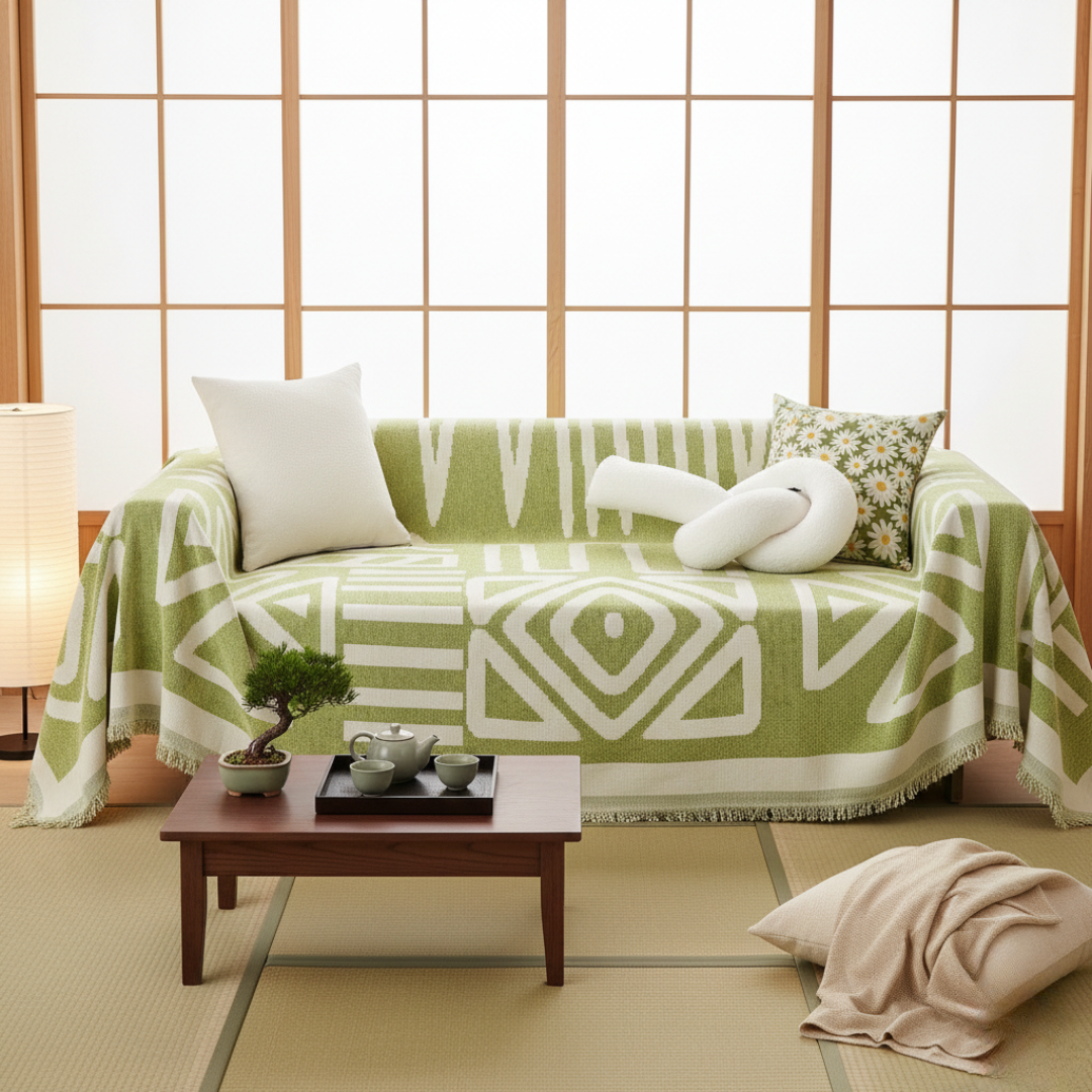 Geometric Boho Style Washable Non-Slip Sofa Cover | Rosalyssa