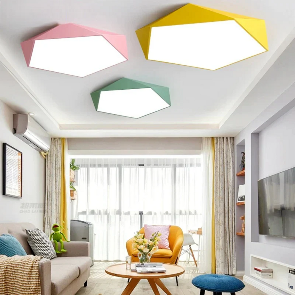Luksusowa lampa sufitowa LED Luxora do sypialni i pokoi dziecięcych