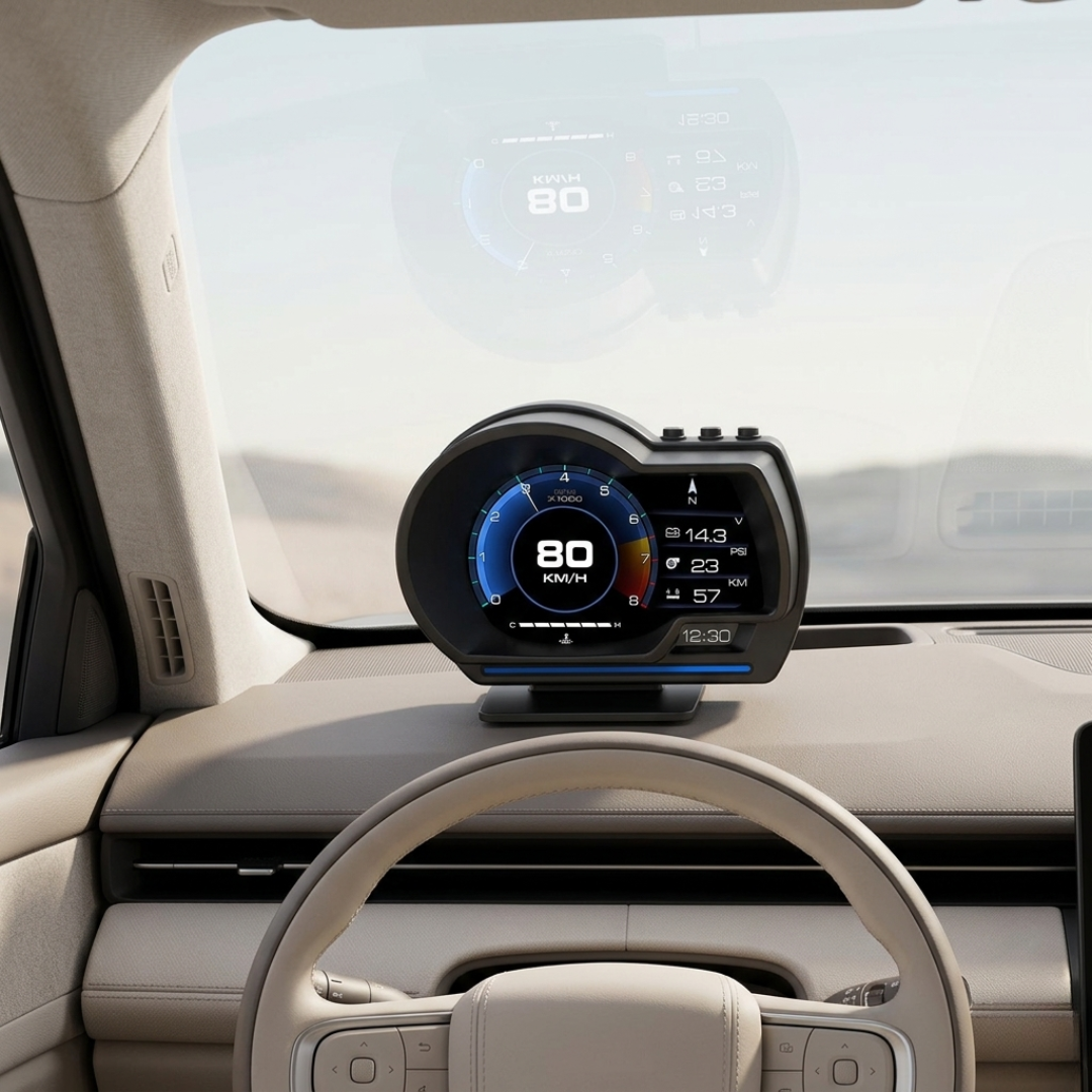 OBD2車用ヘッドアップディスプレイ 車両ダッシュ情報表示 | ロザリッサ