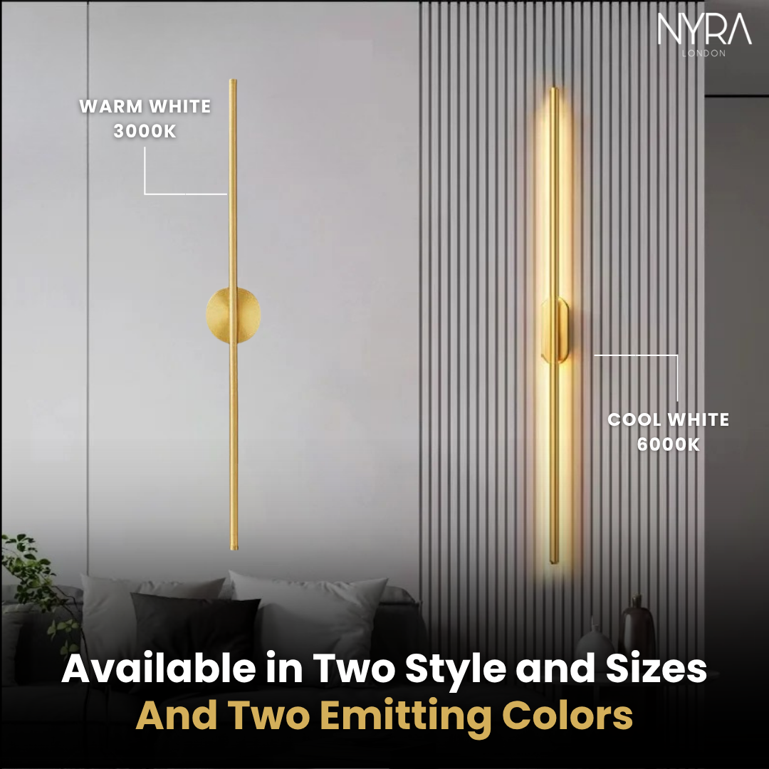 LumaNova Tube Wall Light for Modern Interiors and Living Spaces