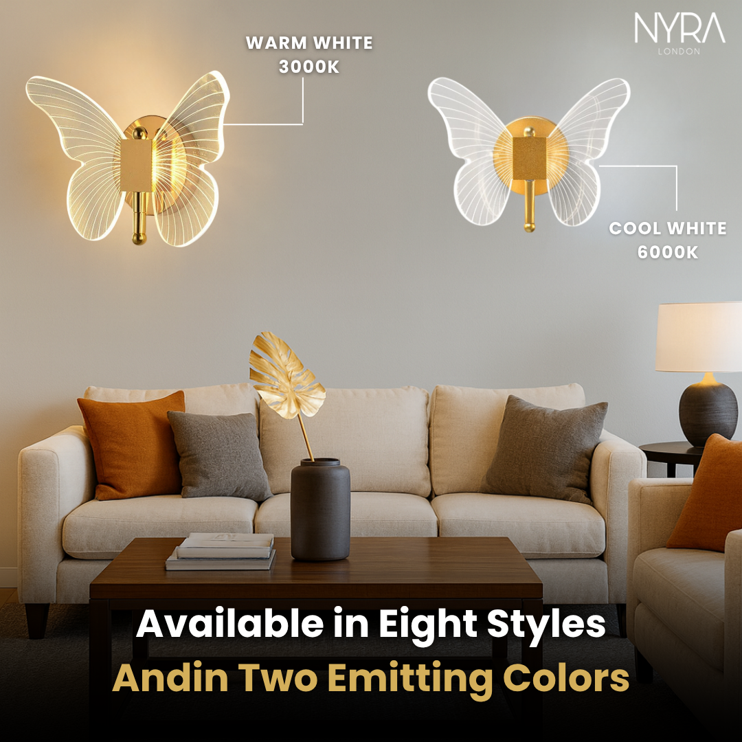 LumaWing Butterfly LED-Wandlampe Kollektion mit sanftem Leuchten