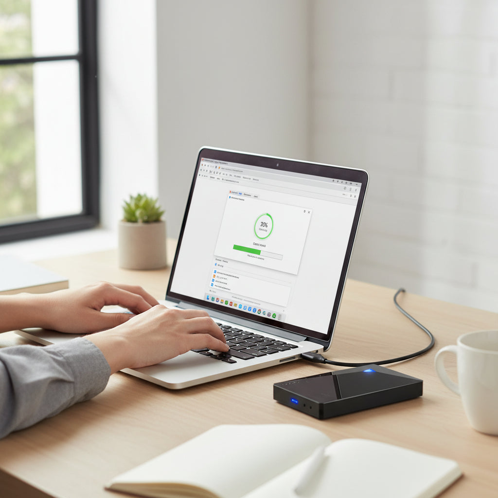 Slim přenosný externí USB SSD disk pro snadné zálohování a ukládání