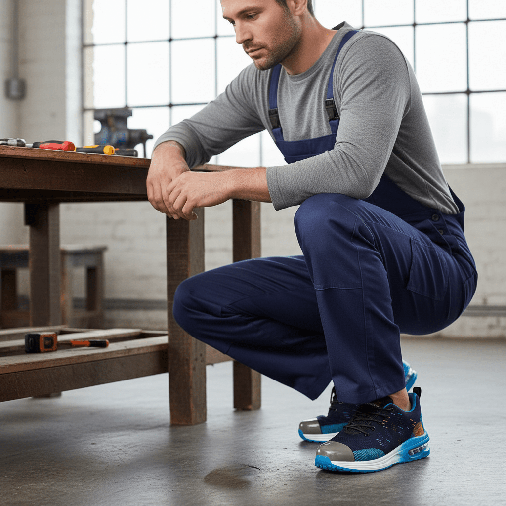 GuardStride Safety Shoes For Men With Comfort And Protection