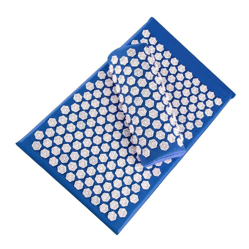 CalmFlow Acupressure Yoga Mat and Cushion Set for Natural Pain Relief and Relaxation