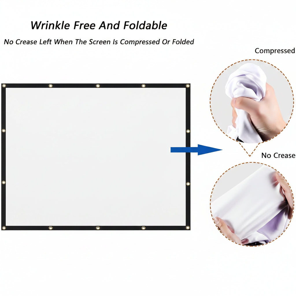 Lightweight 120 Inch Screen For Outdoor Projection And HD Viewing