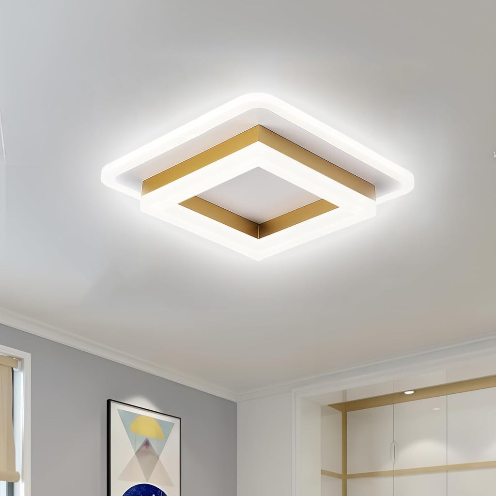 Čtvercové LED stropní světlo s přisazeným montážním stylem pro chodby a obytné prostory