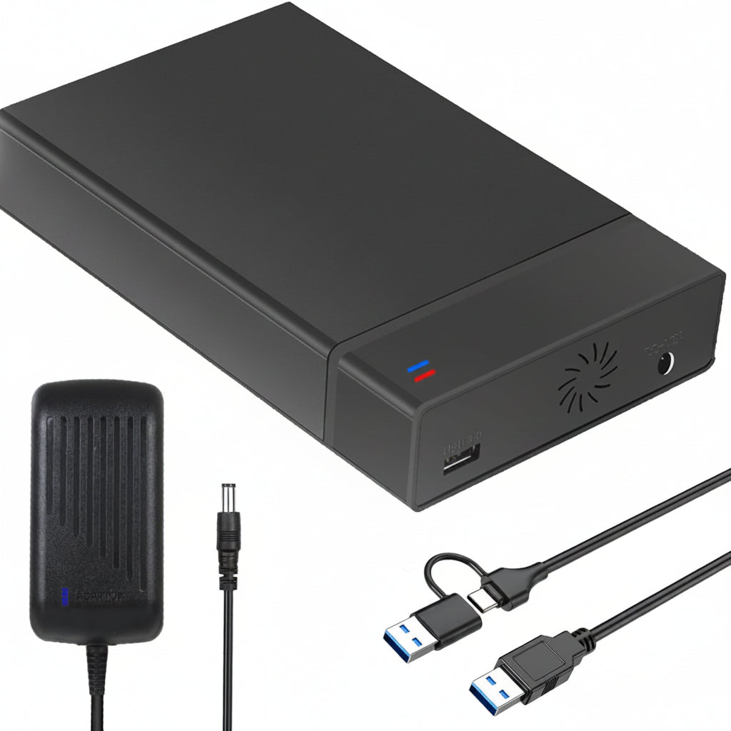 Portable USB 3.0 SATA Enclosure For 2.5 And 3.5 Inch HDD And SSD