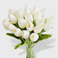 Bouquet di tulipani real-touch con steli in PU per la Festa della Mamma