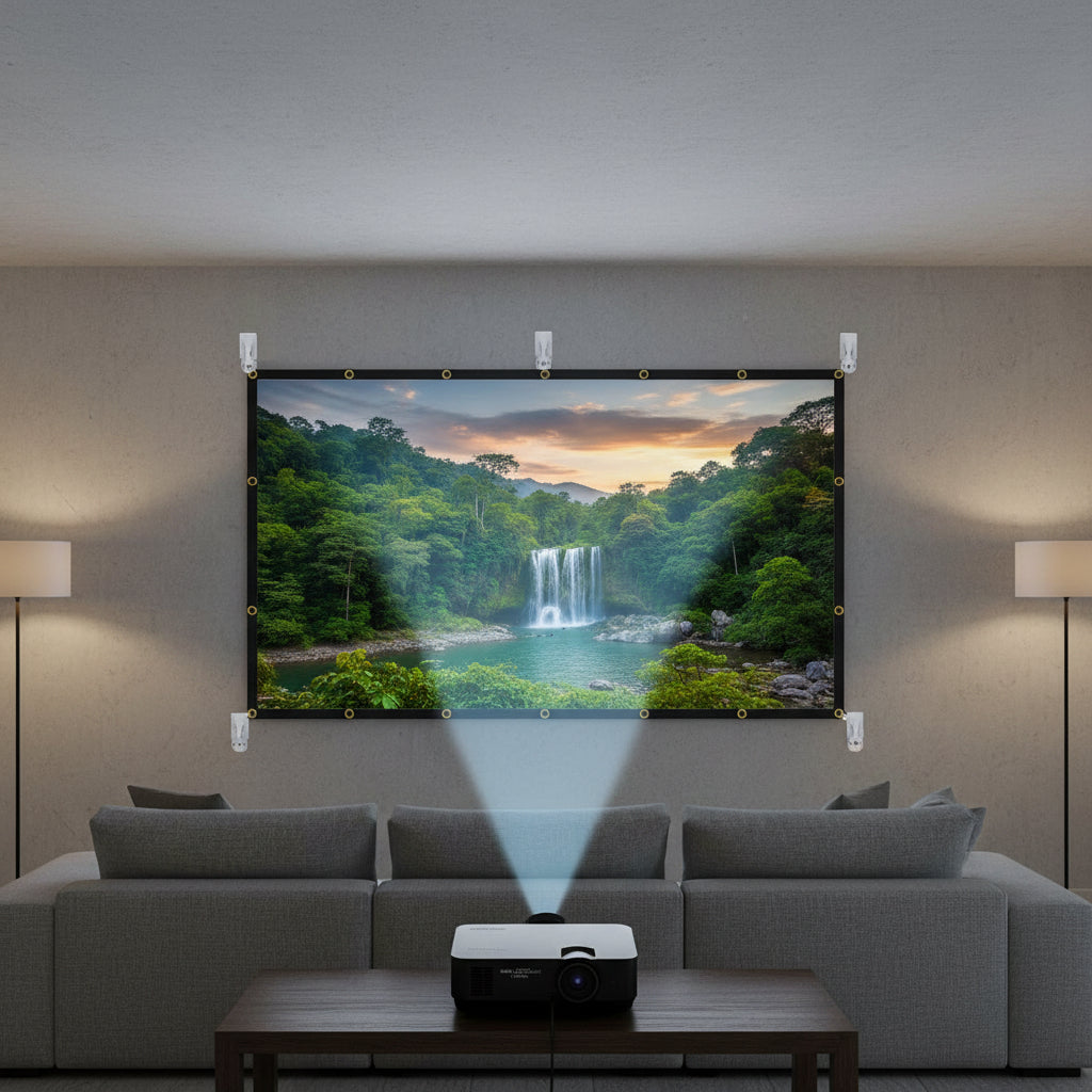 Lightweight 120 Inch Screen For Outdoor Projection And HD Viewing