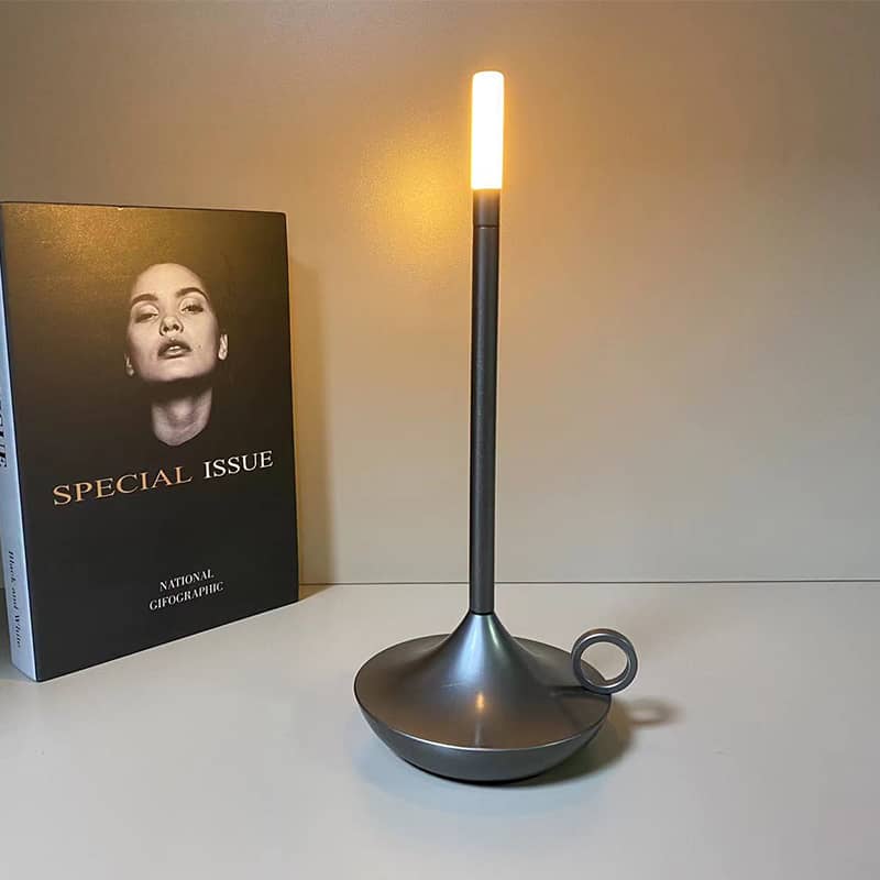 Graceful Curves Define LumenAstra Candlestick Lamp For Timeless Charm