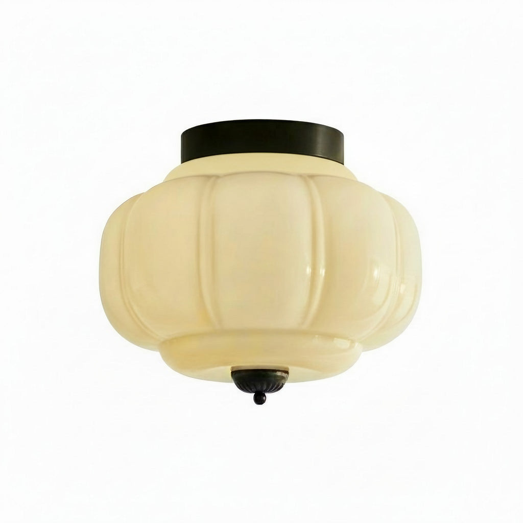 Stropní svítidlo Milk Glass s skleněným stínidlem, moderní přisazené, skandinávský styl