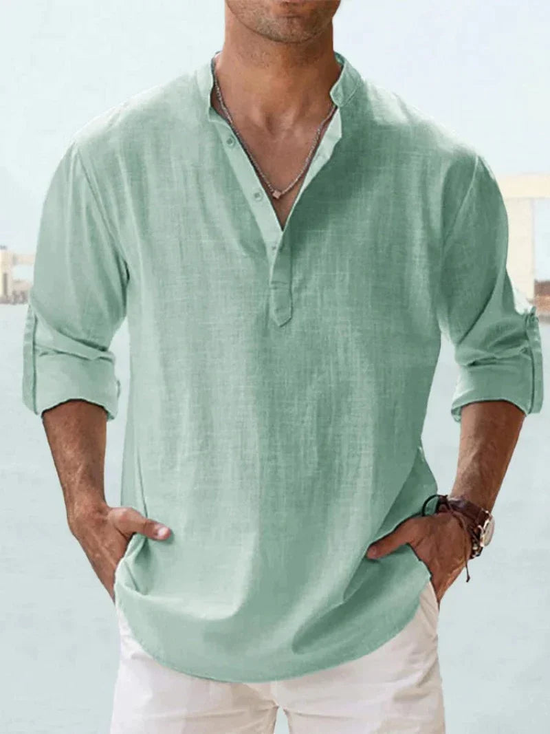 Calder Men Linen Shirt For Everyday Summer Casual Look