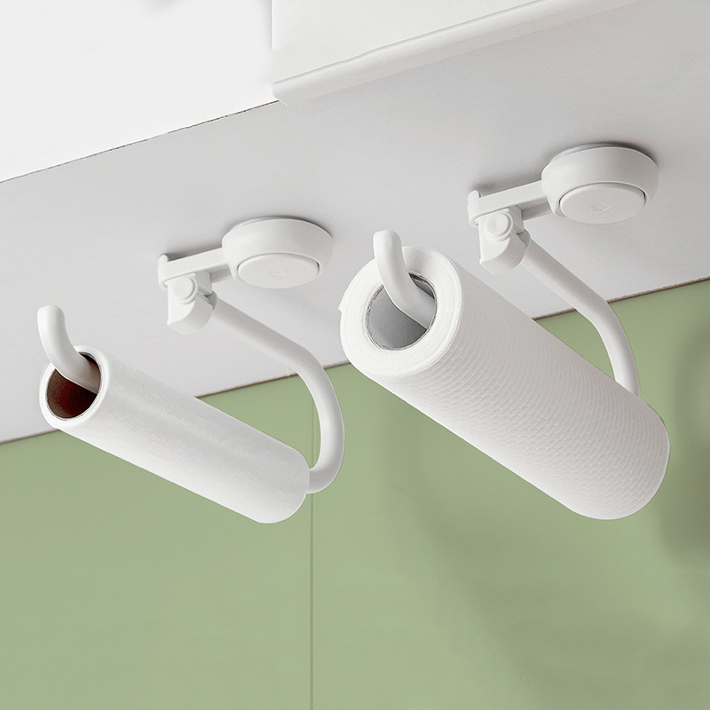 Stainless Steel Adhesive Roll Holder For Bathroom Wall