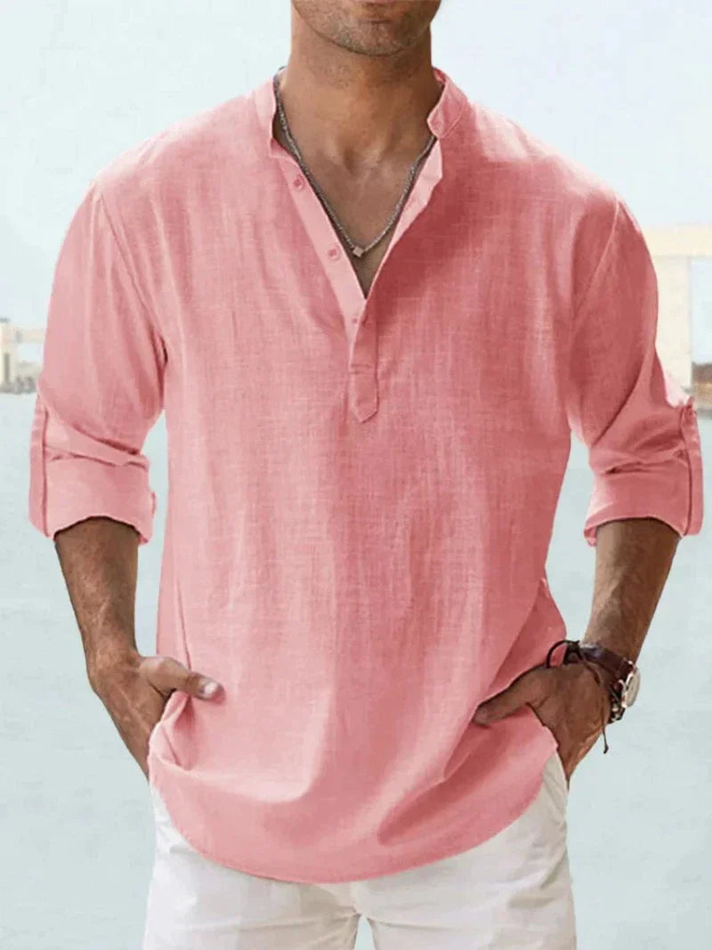 Calder Men Linen Shirt For Everyday Summer Casual Look