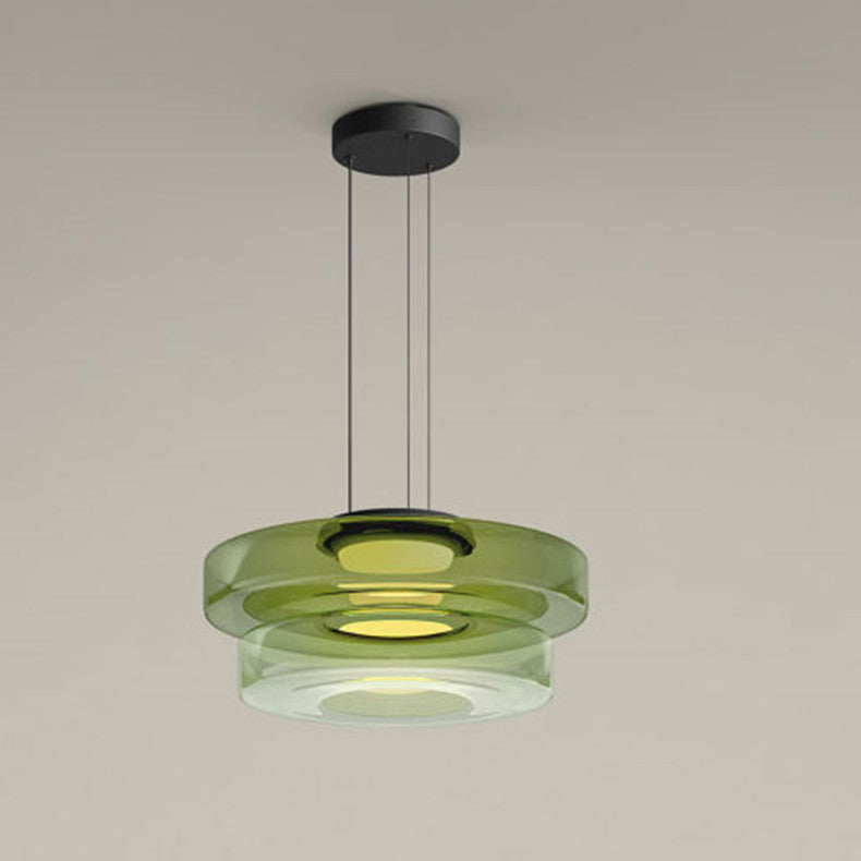 Bauhaus glazen hanglamp voor keuken en eetgedeeltes