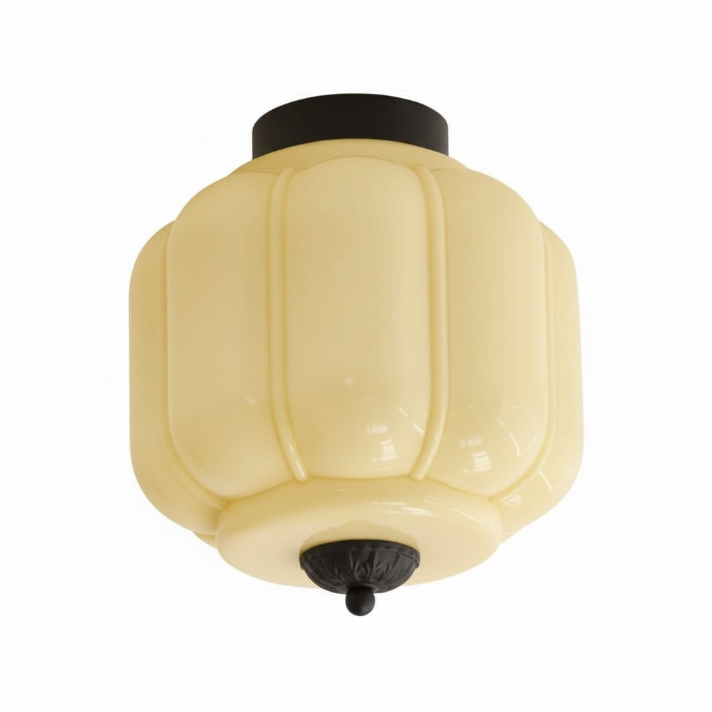 Stropní svítidlo Milk Glass s skleněným stínidlem, moderní přisazené, skandinávský styl