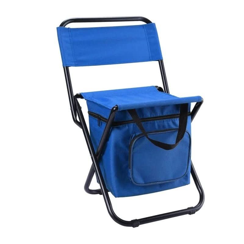 ChillCamp Folding Chair With Backrest And Integrated Cool Bag