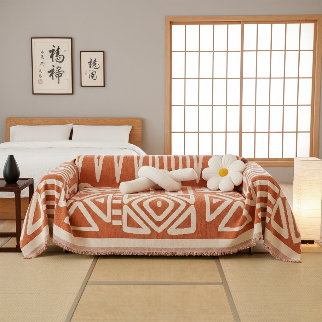Geometric Boho Style Washable Non-Slip Sofa Cover | Rosalyssa