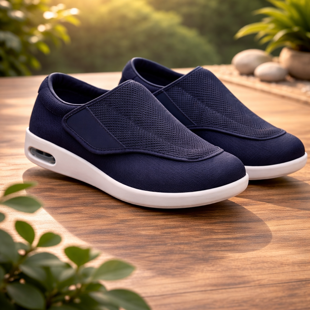 Bred passform slip-on tursko for komfort hele dagen, lettvekt