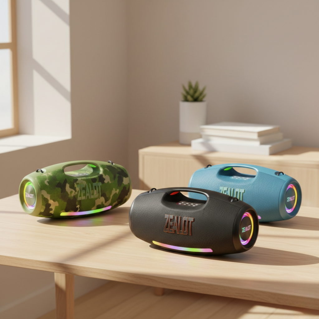 Kompaktní Bluetooth reproduktor Přenosný bezdrátový reproduktor pro každodenní použití | Rosalyssa