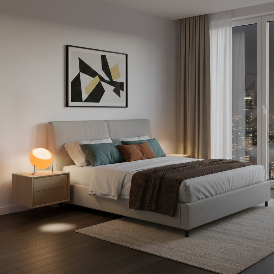 Elegante Glas-Tischlampe für Wohnzimmer- und Schlafzimmerdekoration | Rosalyssa