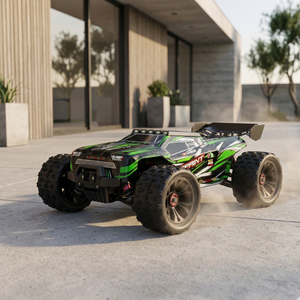 Bezuhlíkový 1:16 měřítko 4WD vysokorychlostní RC off-road závodní auto na dálkové ovládání | Rosalyssa